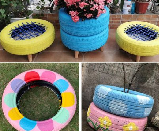 大竹墙体彩绘-变废为宝