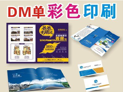 大竹单页印刷,色彩搭配简单。