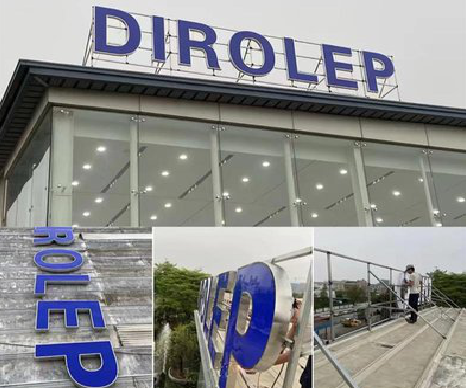 大竹楼顶发光字安装的注意事项。